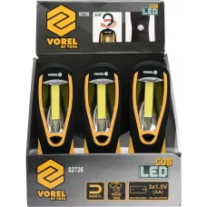 Фонарик светодиодный (3W, 4.5V, 3хАА) "Vorel"