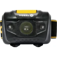 Фонарик налобный (1+2LED, 100lm, 1.5V, 3хААА) "Vorel"