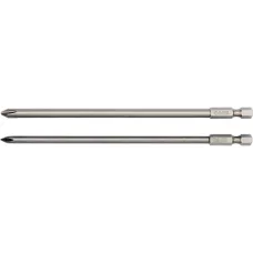 Биты PH1; PH2 1/4"х150мм (2шт) S2 HRC58-62 "Yato"