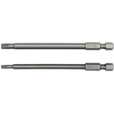 Биты TORX sec. T15, T27 1/4"х100мм (2шт) S2 HRC58-62 "Yato"