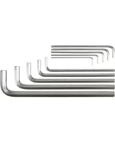 Ключи шестигранные 3,0-17мм (набор 10шт.) CrV 