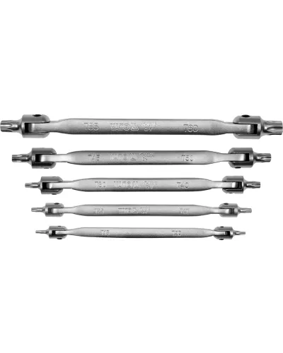 Ключи гаечные шарнирные Torx T15-T60 (набор 5шт) 