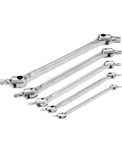 Ключи гаечные шарнирные Torx T15-T60 (набор 5шт) 
