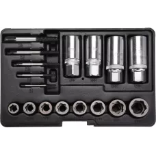 Головки для скрученных гаек 1/2" и 3/8" (набор 17пр.) CrMo "Yato"