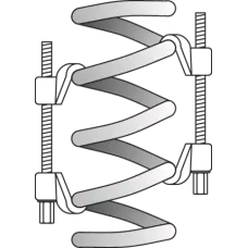 Стяжка съемник пружин 90x200мм (2шт.) "Yato"