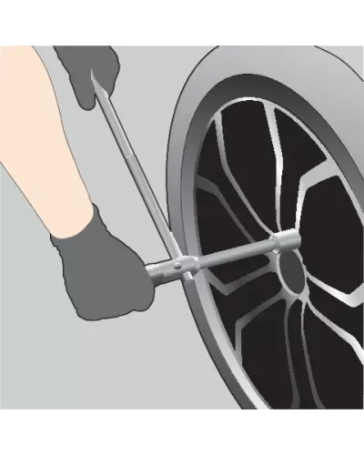 Ключ балонный крестовой разборный 
