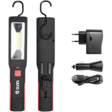 Фонарь светодиодный (1+7LED, 250lm, 1800mAh) "Yato"