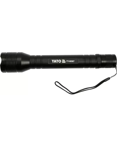 Фонарик 254х46мм (10W, 1000lm, 6V, 4хC/R14, IPX4, zoom) 