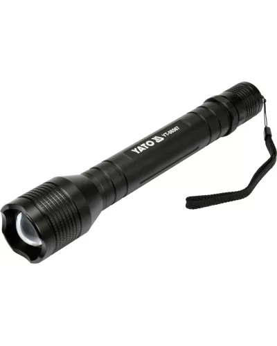 Фонарик 254х46мм (10W, 1000lm, 6V, 4хC/R14, IPX4, zoom) 