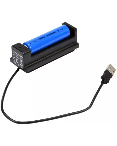 Фонарик 1204х27мм (6W, 500lm, 3.7V, USB, IPX7, zoom) 
