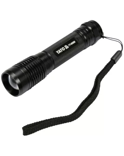 Фонарик 1204х27мм (6W, 500lm, 3.7V, USB, IPX7, zoom) 