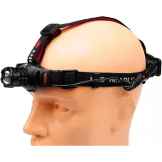Фонарик налобный (3W, 100lm, 1.5V, 3хAAA, zoom) "Yato"