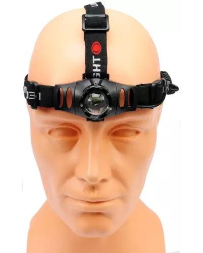 Фонарик налобный (3W, 100lm, 1.5V, 3хAAA, zoom) 