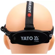 Фонарик налобный (3W, 100lm, 1.5V, 3хAAA, zoom) "Yato"