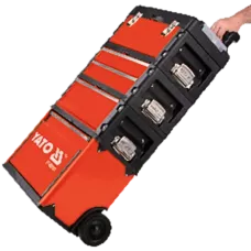 Тележка 3-х сегментная со съемными металлическими ящиками 52X32X72см "Yato"