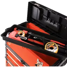 Тележка 3-х сегментная со съемными металлическими ящиками 52X32X72см "Yato"