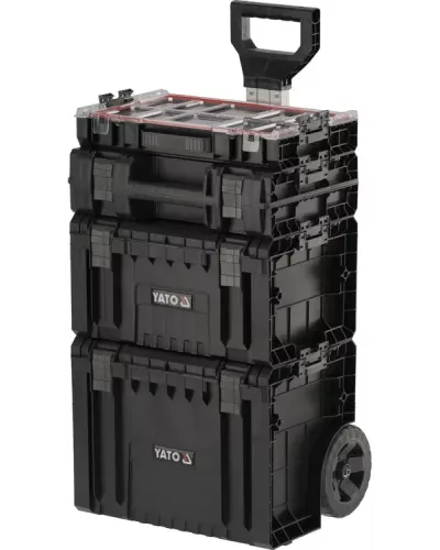 Тележка 4-х сегментная со съемными ящиками 770х450х380мм S12  Тележка 4-х сегментная со съемными ящиками 770х450х380мм S12