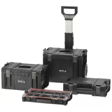 Тележка 4-х сегментная со съемными ящиками 770х450х380мм S12 "Yato"