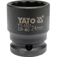 Головка торцевая ударная 1/2" 12гр. 24мм L39мм CrMo "Yato"
