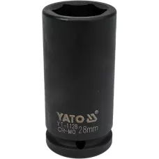 Головка торцевая ударная 3/4" 6гр. 28мм L90мм CrMo "Yato"