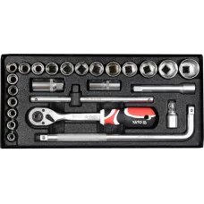 Набор инструмента 1/2" (25пр.) CrV "Yato"