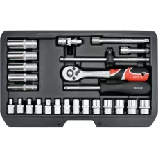Набор инструмента  1/4" (25пр.) CrV "Yato"