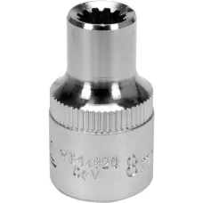 Головка торцевая spline 1/2" 6гр.  8мм L38мм CrV на держателе "Yato"