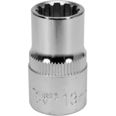 Головка торцевая spline 1/2" 6гр. 13мм L38мм CrV на держателе "Yato"