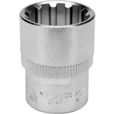 Головка торцевая spline 1/2" 6гр. 21мм L38мм CrV на держателе "Yato"