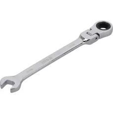 Ключ рожково-накидной с трещоткой шарнирный 10мм CrV "Yato"