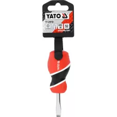 Отвертка шлицевая магнитная 6х38мм S2 HRC58 "Yato"