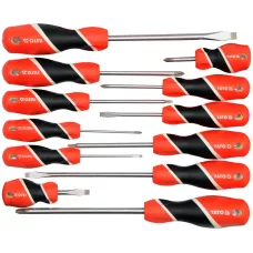 Отвертки (набор 12пр.) S2 HRC58 "Yato"