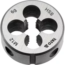 Плашка М12х1.75 38х14мм HSS M2 "Yato"