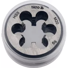Плашка М20х2.5 45х18мм HSS M2 "Yato"