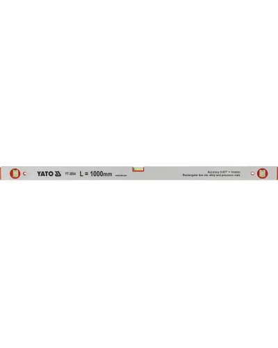 Уровень алюминиевый 1000мм 3 гл., толщ. 1,5мм (бытовой)