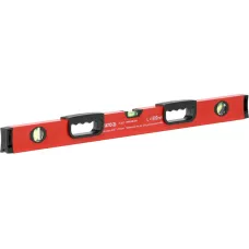 Уровень алюминиевый с ручками 3 глазка  800мм (бытовой)