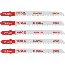 Полотна для электролобзика по дереву 90х115х1,3мм 8TPI "Bi-metal" (5шт) "Yato"