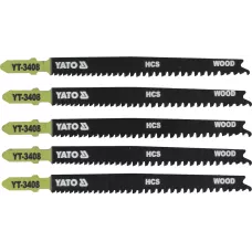 Полотна для электролобзика по дереву 90х115х1,3мм 13-8TPI (5шт) "Yato"