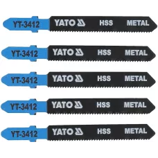 Полотна для электролобзика по металлу 50x75x1,0мм 21TPI (5шт) "Yato"