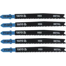 Полотна для электролобзика по металлу и Al 75x100x1,0мм 24-10TPI (5шт) "Yato"