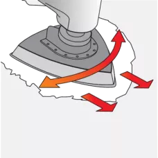 Треугольная шлифовальная бумага на тканевой основе 90мм P80 (10шт) "Yato"