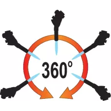 Горелка газовая на цанговый баллон с пьезоподжигом 1000С, 1,0 кВт, 73 г/ч "Yato"