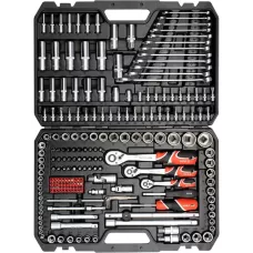 Набор инструмента 1/2", 3/8", 1/4" (216пр.) CrV "Yato"