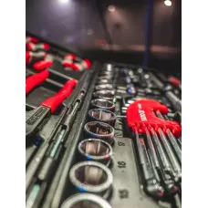 Набор инструмента 1/2", 1/4" (122пр.) CrV "Yato"