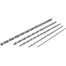 Сверла по металлу спиральные длинные 3, 4, 5, 6, 8мм (набор 5шт) HSS 4341 "Yato"
