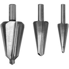 Сверла конусные 3-30мм HSS 4241 (набор 3шт.) "Yato"