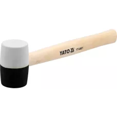 Киянка резиновая c деревянной ручкой 340гр. d49мм "Yato"
