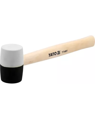 Киянка резиновая c деревянной ручкой 340гр. d49мм 