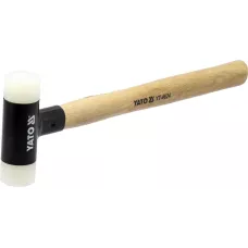 Киянка безынерционная с полиуретановыми наконечниками d30мм. 265гр. с деревянной ручкой "Yato"