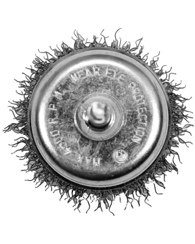 Щётка-крацовка чашечная мягкая  50мм со стержнем INOX 